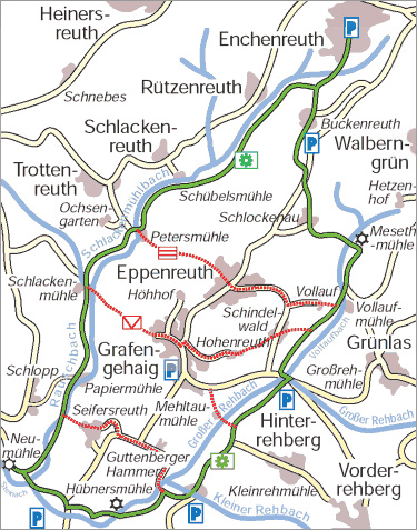 Mühlenweg Karte